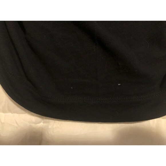 Loft Vintage Soft Women’s V Neck Short Sleeve Stretch Black Size Large - Picture 9 of 9